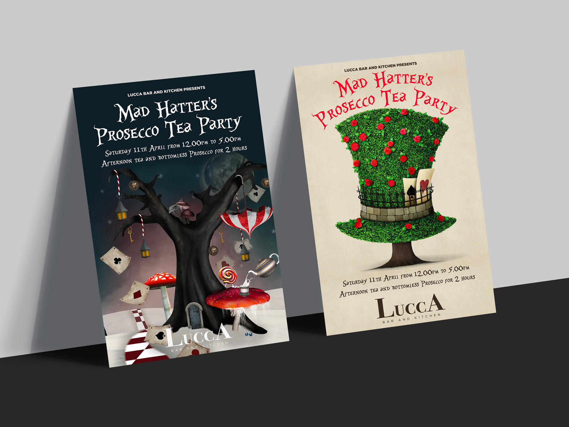 restaurant posters and leaflets