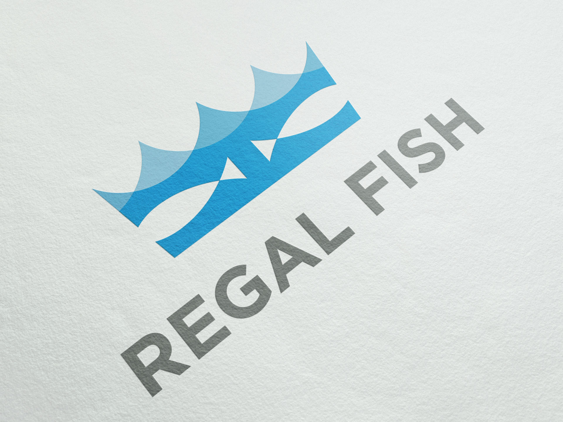 regal fish logo and branding